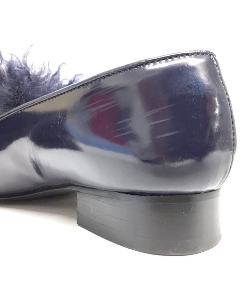 Pippichic（ピッピシック）Pippichic (ピッピシック) Opera-Kalgan furシューズ ネイビー サイズ:36 1/2の古着・服飾アイテム