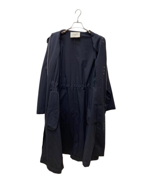 AEWEN MATOPH（イウエン マトフ）AEWEN MATOPH (イウエン マトフ) ドローストリング コート ネイビー サイズ:38の古着・服飾アイテム
