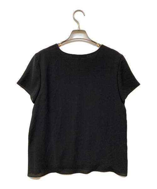UNTITLED（アンタイトル）UNTITLED (アンタイトル) ケープ風シルエット デザインプルオーバー ブラック サイズ:2の古着・服飾アイテム