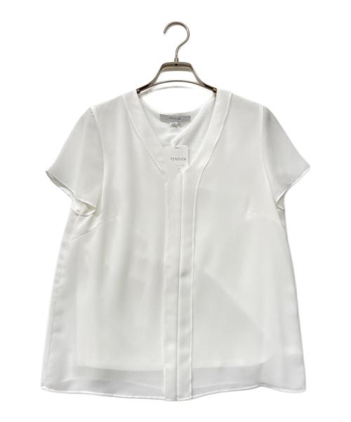 UNTITLED（アンタイトル）UNTITLED (アンタイトル) ケープ風シルエット デザインプルオーバー ホワイト サイズ:2の古着・服飾アイテム