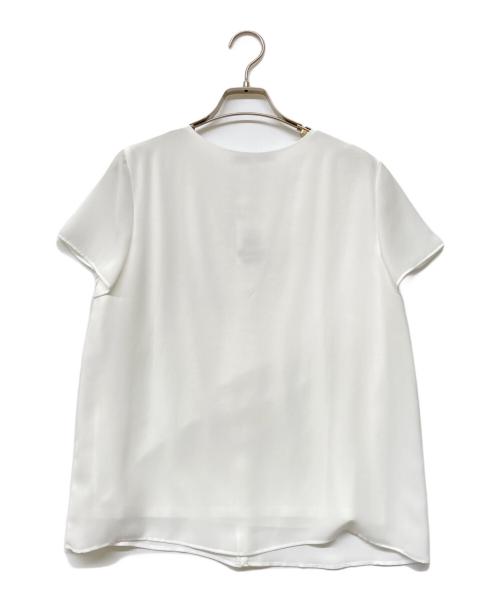 UNTITLED（アンタイトル）UNTITLED (アンタイトル) ケープ風シルエット デザインプルオーバー ホワイト サイズ:2の古着・服飾アイテム