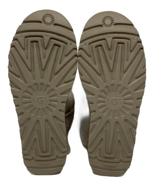 UGG（アグ）UGG (アグ) W FLUFF BOW MINI　ムートンブーツ グレー サイズ:25の古着・服飾アイテム