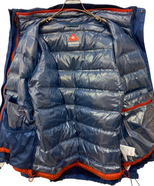Columbia（コロンビア）Columbia (コロンビア) OMNI TECH ダウンジャケット　オムニテック ブルー×ネイビー サイズ:Mの古着・服飾アイテム