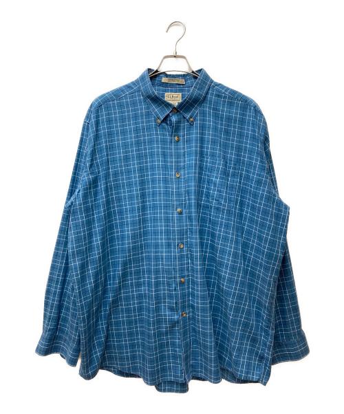 L.L.Bean（エルエルビーン）L.L.Bean (エルエルビーン) ボタンダウンチェックシャツ ブルー サイズ:XXLの古着・服飾アイテム