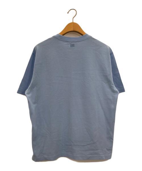 AMIPARIS（アミパリス）AMIPARIS (アミパリス) ロゴ刺繍Tシャツ スカイブルー サイズ:Sの古着・服飾アイテム
