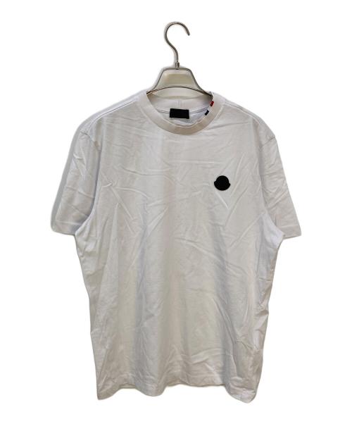 MONCLER（モンクレール）MONCLER (モンクレール) ロゴパッチTシャツ ホワイト サイズ:Mの古着・服飾アイテム