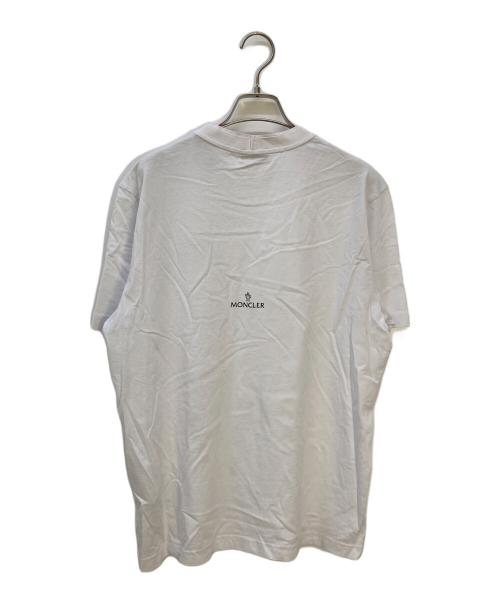 MONCLER（モンクレール）MONCLER (モンクレール) ロゴパッチTシャツ ホワイト サイズ:Mの古着・服飾アイテム