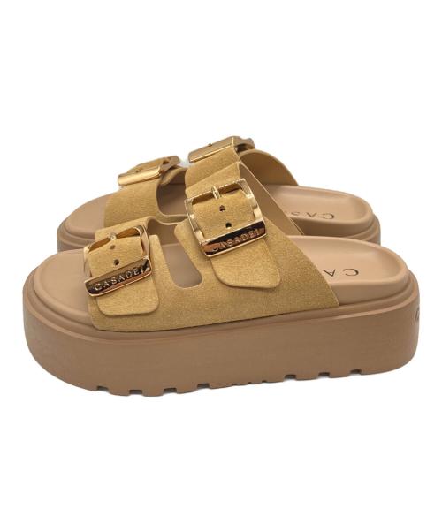 CASADEI（カサディ）CASADEI (カサディ) BIRKY SANDAL ブラウン サイズ:35の古着・服飾アイテム