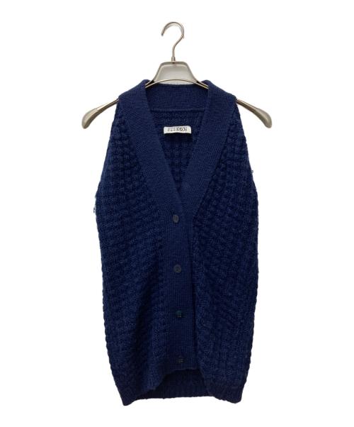 MM6 Maison Margiela（エムエムシックスメゾンマルジェラ）MM6 Maison Margiela (エムエムシックスメゾンマルジェラ) ニットベスト 32 HA069 ネイビー サイズ:Mの古着・服飾アイテム