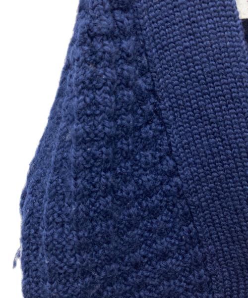 MM6 Maison Margiela（エムエムシックスメゾンマルジェラ）MM6 Maison Margiela (エムエムシックスメゾンマルジェラ) ニットベスト 32 HA069 ネイビー サイズ:Mの古着・服飾アイテム