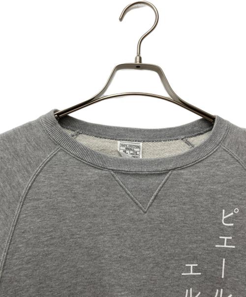 LOOPWHEELER（ループウィラー）LOOPWHEELER (ループウィラー) プリントスウェット グレー サイズ:SMALLの古着・服飾アイテム