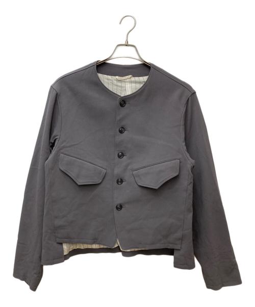 Ujoh（ウジョー）Ujoh (ウジョー) ノーカラージャケット グレー サイズ:2の古着・服飾アイテム