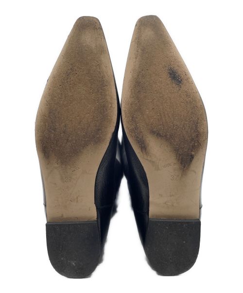 CORSO ROMA 9（コルソローマノーヴェ）CORSO ROMA 9 (コルソローマノーヴェ) ポインテッド ロングブーツ ブラック サイズ:37の古着・服飾アイテム