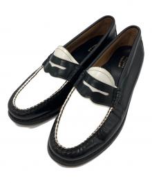 G.H.BASS×Weejuns（ジーエイチバス×ウィージャン）の古着「PENNY LOAFER　ペニーローファー」｜ブラック×ホワイト