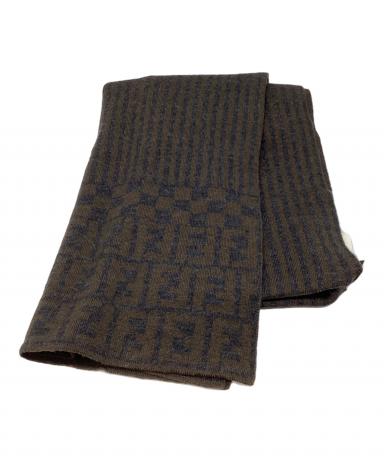 中古・古着通販】FENDI (フェンディ) ズッカ柄ストライプマフラー