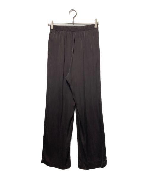 MUSE de Deuxieme Classe（ミューズ ドゥーズィエム クラス）MUSE de Deuxieme Classe (ミューズ ドゥーズィエム クラス) シルクサテン イージーパンツ ブラウン サイズ:36の古着・服飾アイテム