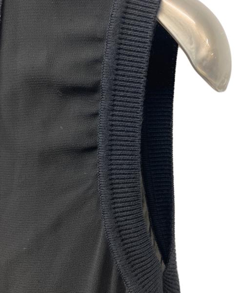 ANAYI（アナイ）ANAYI (アナイ) シフォンコンビスキッパー衿 ワンピース ブラック サイズ:34の古着・服飾アイテム