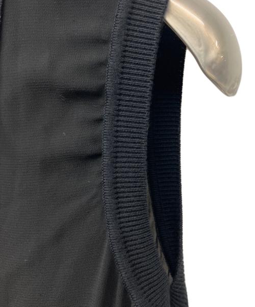 ANAYI（アナイ）ANAYI (アナイ) シフォンコンビスキッパー衿 ワンピース ブラック サイズ:34の古着・服飾アイテム
