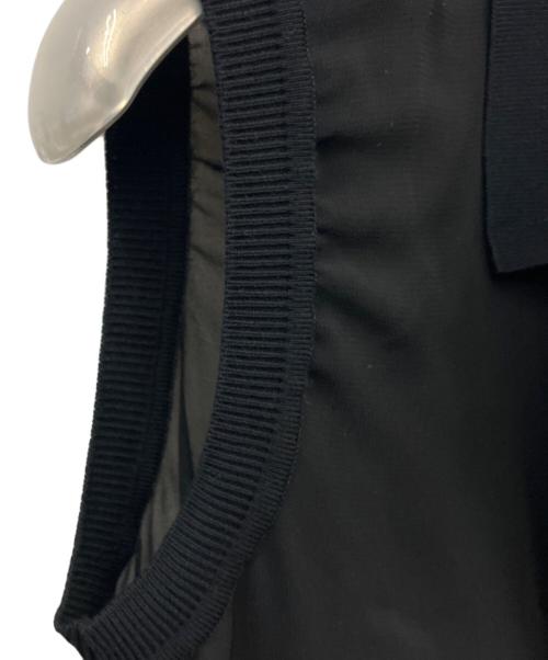 ANAYI（アナイ）ANAYI (アナイ) シフォンコンビスキッパー衿 ワンピース ブラック サイズ:34の古着・服飾アイテム