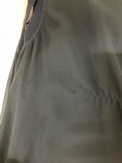 ANAYI（アナイ）ANAYI (アナイ) シフォンコンビスキッパー衿 ワンピース ブラック サイズ:34の古着・服飾アイテム