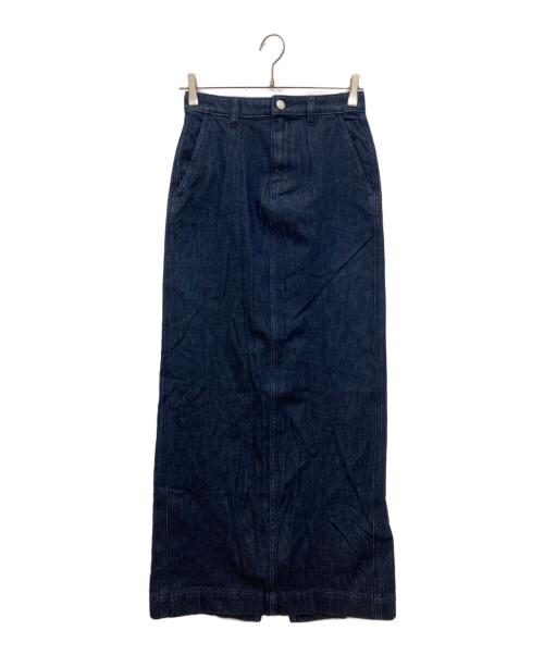 theory（セオリー）theory (セオリー) Drape Denim Maxi Trouser SK D　デニム ロングスカート インディゴ サイズ:023の古着・服飾アイテム