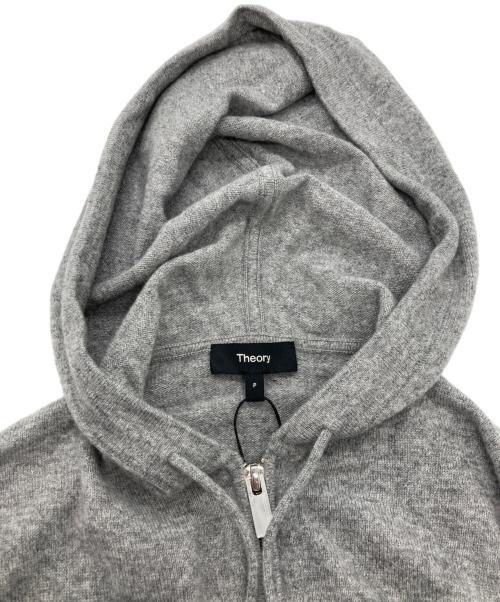 theory（セオリー）theory (セオリー) Cashmere 3 Zip Up Hoodie グレー サイズ:SIZE Pの古着・服飾アイテム