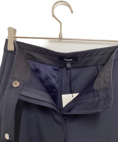 theory（セオリー）theory (セオリー) Oxford Wool HW Slim Crop ネイビー サイズ:00 未使用品の古着・服飾アイテム