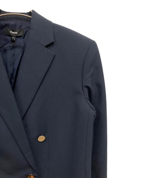 theory（セオリー）theory (セオリー) Oxford Wool Boxy DB JKT ネイビー サイズ:00の古着・服飾アイテム