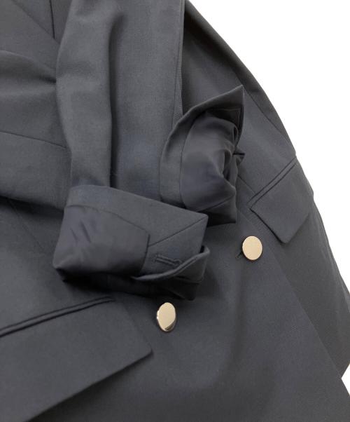 theory（セオリー）theory (セオリー) Oxford Wool Boxy DB JKT ネイビー サイズ:00の古着・服飾アイテム