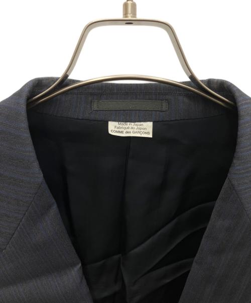 COMME des GARCONS HOMME DEUX（コムデギャルソン オム ドゥ）COMME des GARCONS HOMME DEUX (コムデギャルソン オム ドゥ) ジップデザインダブルジャケット グレー サイズ:Mの古着・服飾アイテム