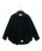 WTAPSダブルタップス）の古着「WCPO LS CORDUROY SHIRT」｜ブラック