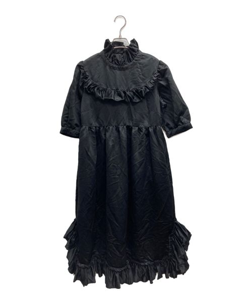 COMME des GARCONS GIRL（コムデギャルソンガール）COMME des GARCONS GIRL (コムデギャルソンガール) フリルドレス ブラック サイズ:Sの古着・服飾アイテム