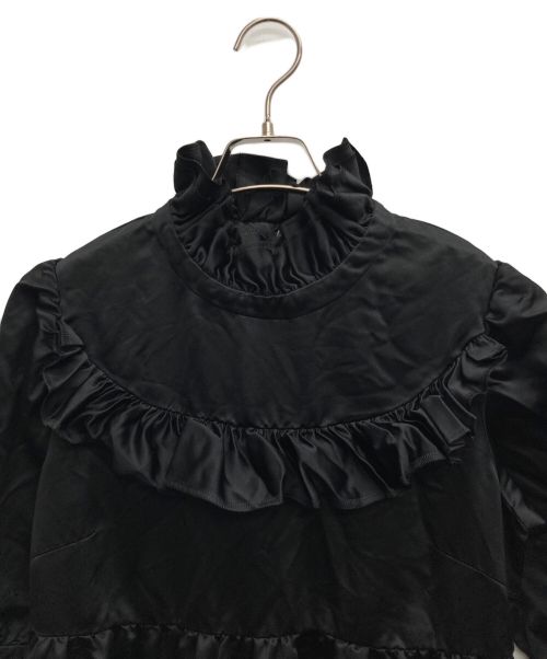 COMME des GARCONS GIRL（コムデギャルソンガール）COMME des GARCONS GIRL (コムデギャルソンガール) フリルドレス ブラック サイズ:Sの古着・服飾アイテム