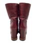 中古・古着 CELINE (セリーヌ) ウェッジソールブーツ ワインレッド サイズ:37：9000円