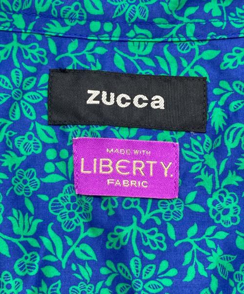 ZUCCA（ズッカ）ZUCCA (ズッカ) LIBERTY PRINT SHIRT ブルー サイズ:Mの古着・服飾アイテム