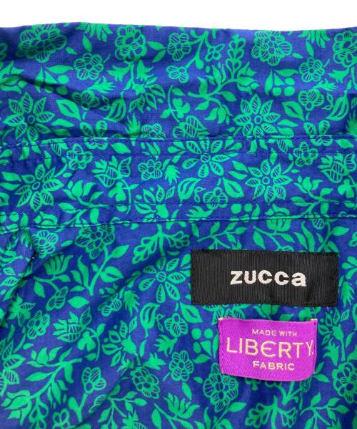 ZUCCA（ズッカ）ZUCCA (ズッカ) LIBERTY PRINT SHIRT ブルー サイズ:Mの古着・服飾アイテム