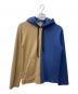 COMME des GARCONS HOMME DEUX（コムデギャルソン オム ドゥ）の古着「ウールドッキングジップパーカー」｜ブルー×ベージュ