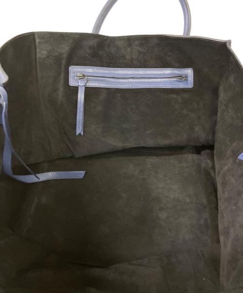 CELINE（セリーヌ）CELINE (セリーヌ) レザーハンドバッグ ネイビーの古着・服飾アイテム