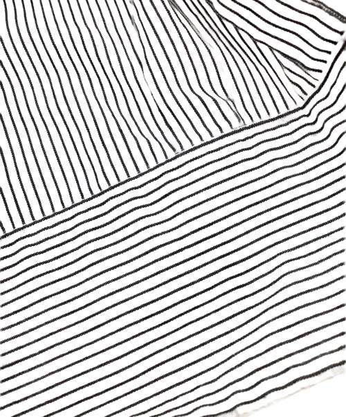 nanamica（ナナミカ）nanamica (ナナミカ) Regular Collar Stripe Wind Shirt ブラック×ホワイト サイズ:XSの古着・服飾アイテム