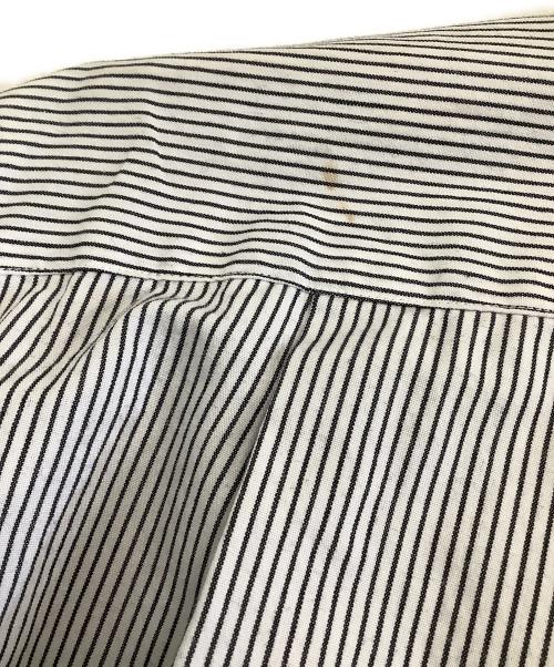 nanamica（ナナミカ）nanamica (ナナミカ) Regular Collar Stripe Wind Shirt ブラック×ホワイト サイズ:XSの古着・服飾アイテム