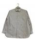 nanamica（ナナミカ）の古着「Regular Collar Stripe Wind Shirt」｜ブラック×ホワイト