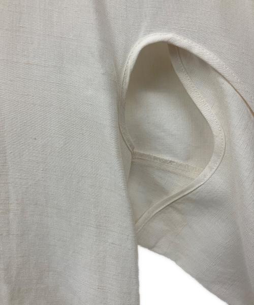 Mame Kurogouchi（マメクロゴウチ）mame kurogouchi (マメクロゴウチ) Viscose Hemp Round Shirt ベージュ サイズ:1の古着・服飾アイテム