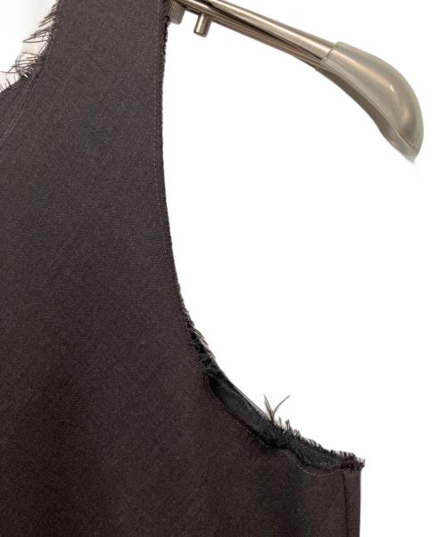 gabriela coll garments（ガブリエラコールガーメンツ）GABRIELA COLL GARMENTS (ガブリエラコールガーメンツ) LORO PIANA FINE WOOL BIAS CUT DRESS ブラウン サイズ:Mの古着・服飾アイテム