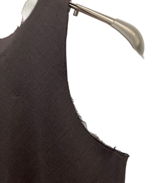 gabriela coll garments（ガブリエラコールガーメンツ）GABRIELA COLL GARMENTS (ガブリエラコールガーメンツ) LORO PIANA FINE WOOL BIAS CUT DRESS ブラウン サイズ:Mの古着・服飾アイテム