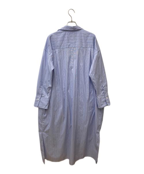 journal standard L'essage（ジャーナルスタンダード レサージュ）journal standard L'essage (ジャーナルスタンダード レサージュ) TCタイプライターシャツワンピース ブルー サイズ:サイズ表記なしの古着・服飾アイテム