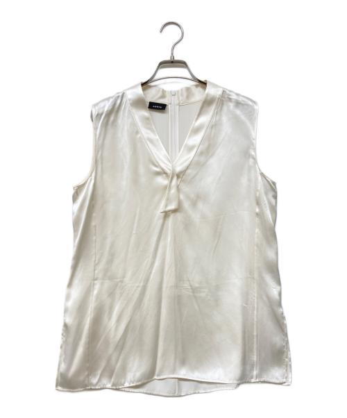 AKRIS（アクリス）AKRIS (アクリス) シルクノースリーブブラウス アイボリー サイズ:38の古着・服飾アイテム