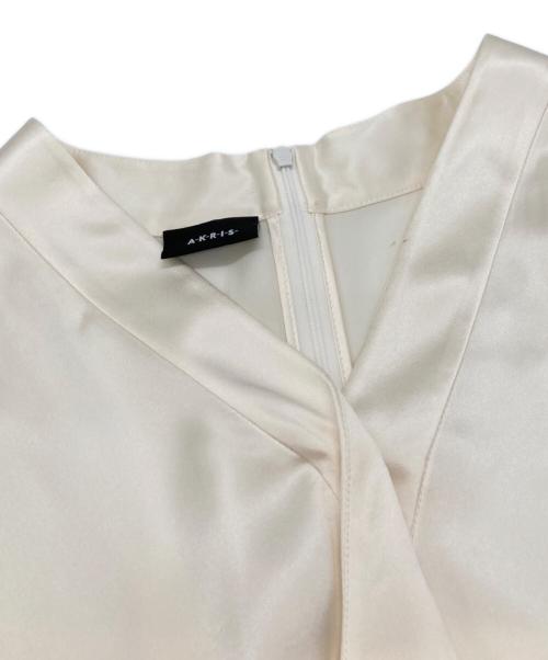 AKRIS（アクリス）AKRIS (アクリス) シルクノースリーブブラウス アイボリー サイズ:38の古着・服飾アイテム