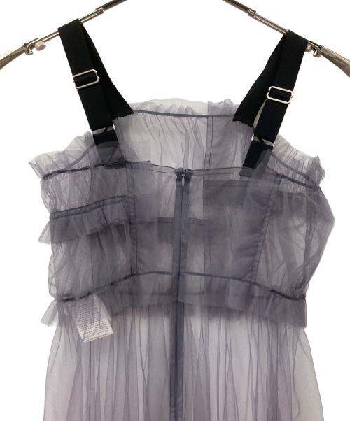 Chika Kisada（チカ キサダ）Chika Kisada (チカ キサダ) RAY BEAMS (レイ ビームス) 別注 チュール フリル ワンピース グレー サイズ:1の古着・服飾アイテム