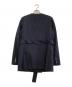 DRIES VAN NOTEN (ドリスヴァンノッテン) ノーカラーベルテッドジャケット ネイビー サイズ:34：14000円