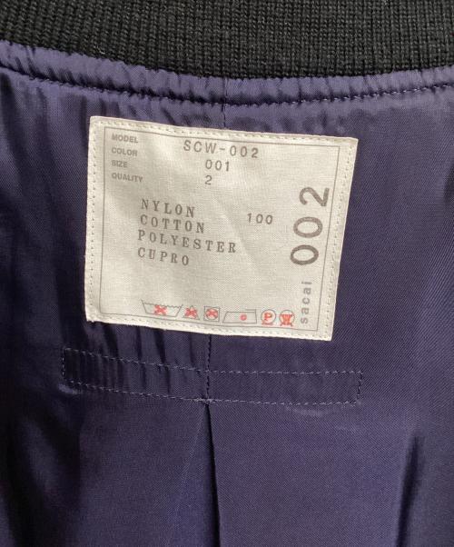 sacai（サカイ）sacai (サカイ) MA-1 NYLON VEST ブラック サイズ:2の古着・服飾アイテム